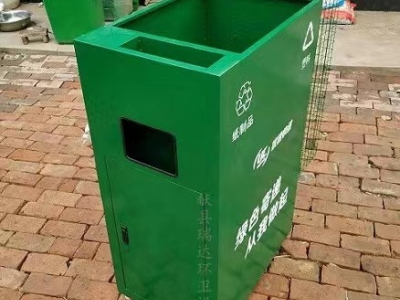 献县瑞达邮局快递包裹废弃物回收箱厂家定制图2